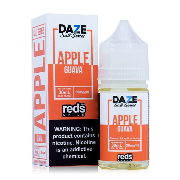 A 30ml bottle of Guava Apple Redsbottle by Vape4Less.