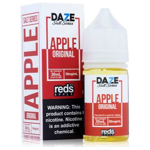 A 30ml bottle of Original Apple Redse-liquid bottle by Vape4Less.
