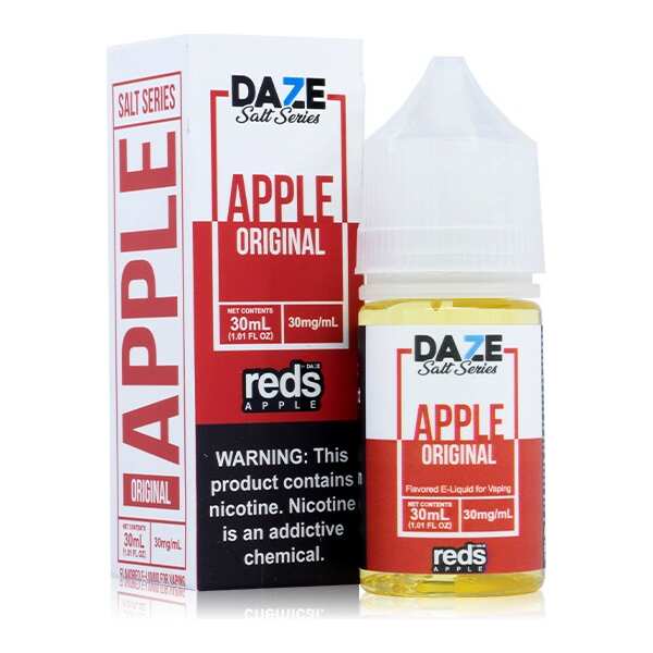 A 30ml bottle of Original Apple Redse-liquid bottle by Vape4Less.