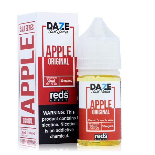 A 30ml bottle of Original Apple Redse-liquid bottle by Vape4Less.