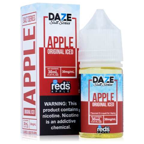 A 30ml bottle of Apple Redsbottle by Vape4Less.
