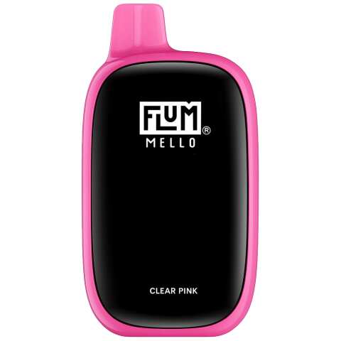 A 15ml Clear Pink Flum Mello 20K disposable vape by Vape4Less.