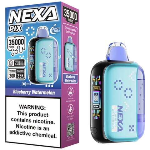 A 16ml Blueberry Watermelon Nexa Pix 35K by Vape4Less.