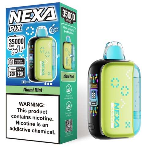 A 16ml Miami Mint Nexa Pix 35K by Vape4Less.