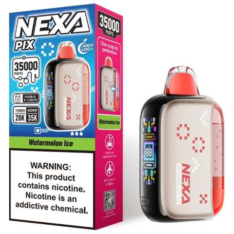 A 16ml Watermelon Ice Nexa Pix 35K by Vape4Less.