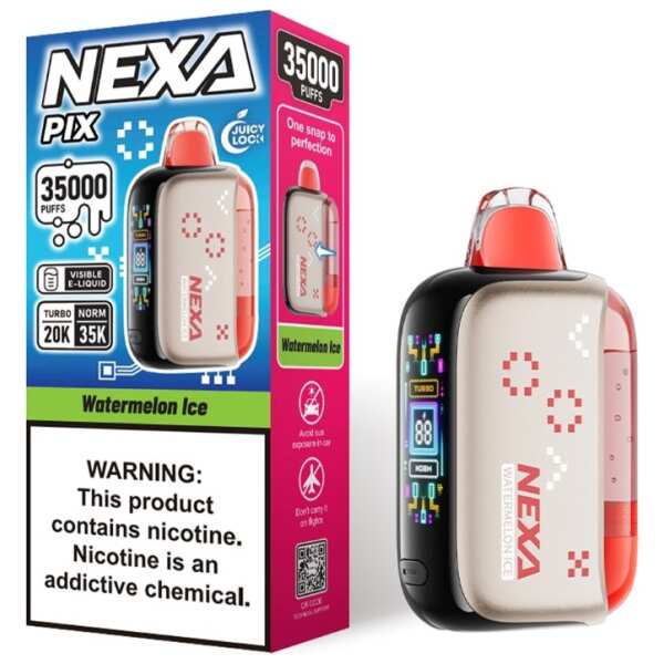 A 16ml Watermelon Ice Nexa Pix 35K by Vape4Less.