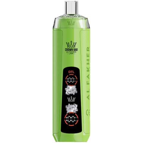 A Watermelon Lime Al Fakher Crown Bar 8000 Pro by Vape4Less.