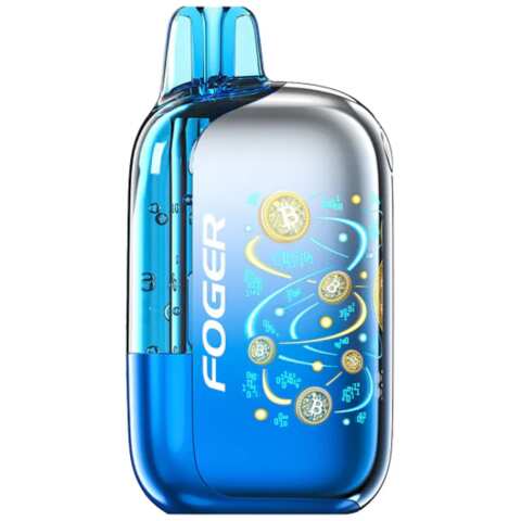 A Blue Razz Ice Foger Bit 35K disposable vape 35000 puffs sweet tart blue raspberry candy menthol flavor by Vape4Less.