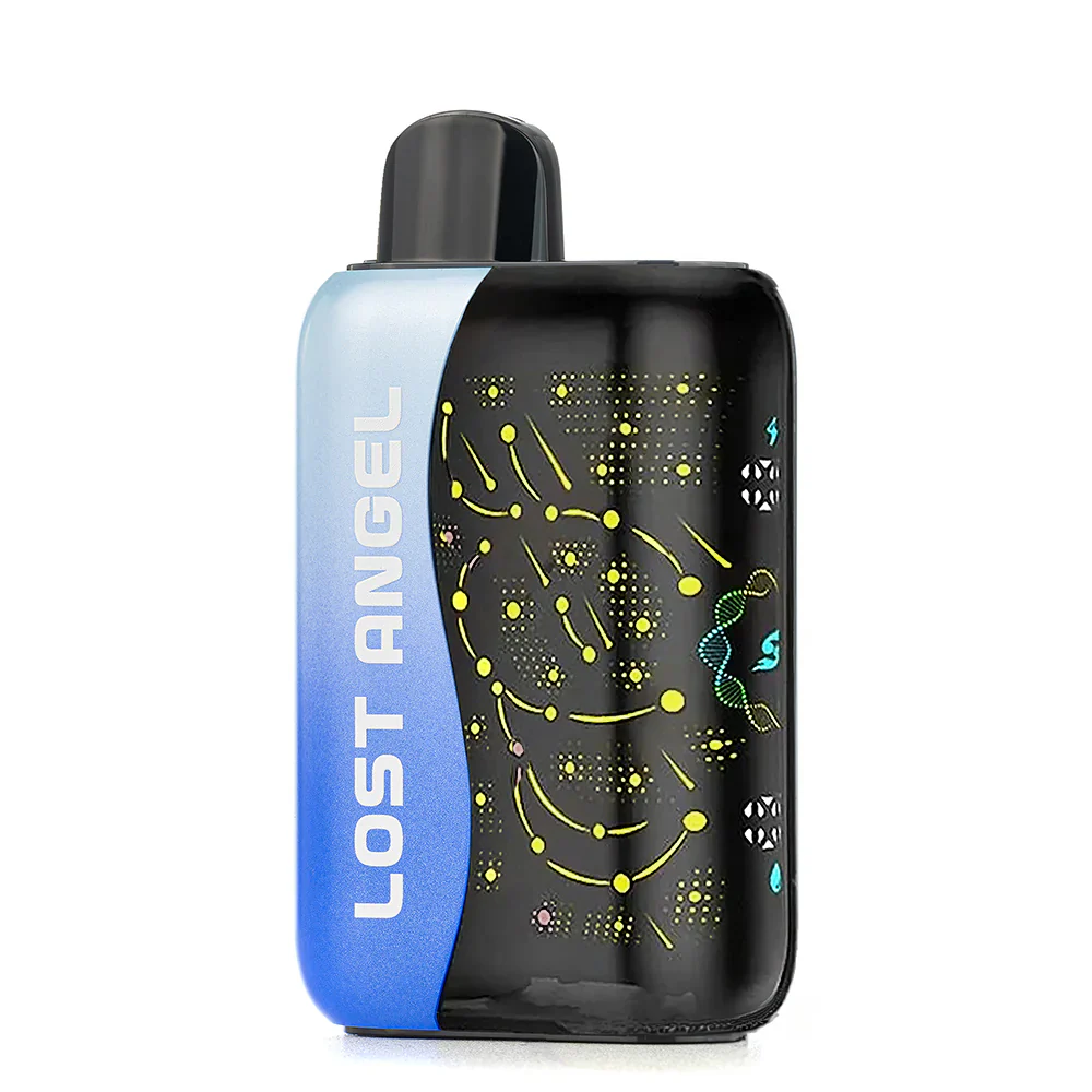 A 20ml Blue Razz Ice Lost Angel Sphere 35K by Vape4Less.
