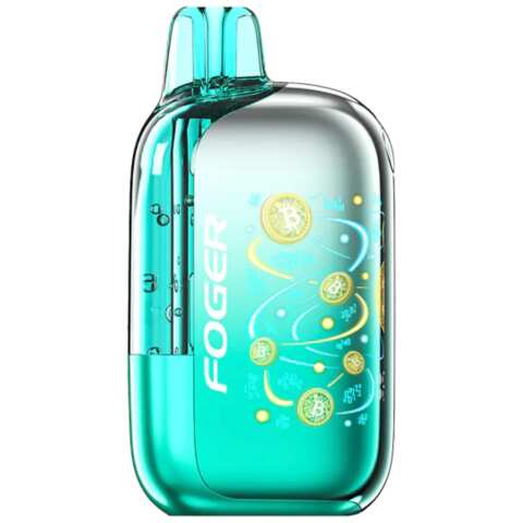 A Miami Mint Foger Bit 35K disposable vape 35000 puffs breezy tropical citrus mint flavor by Vape4Less.