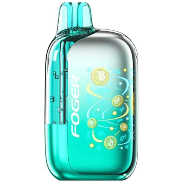 A Miami Mint Foger Bit 35K disposable vape 35000 puffs breezy tropical citrus mint flavor by Vape4Less.