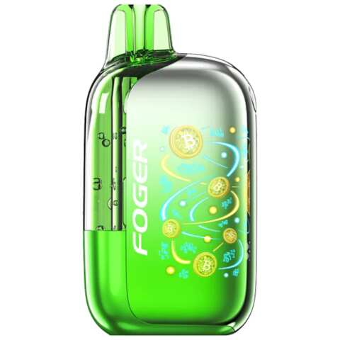 A Passion Kiwi Foger Bit 35K disposable vape 35000 puffs exotic tropical passion fruit kiwi flavor by Vape4Less.