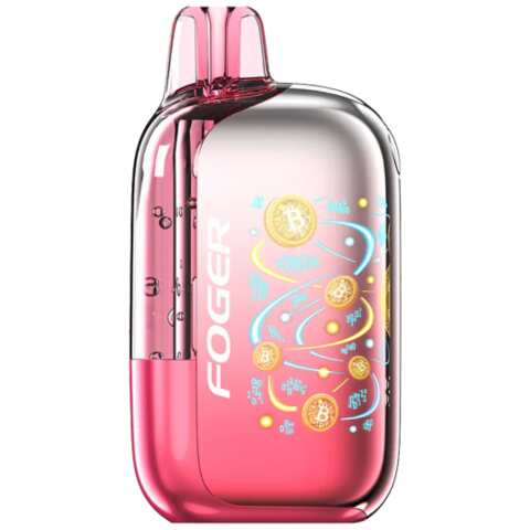 A Strawberry Burst Foger Bit 35K disposable vape 35000 puffs sweet ripe strawberry candy flavor by Vape4Less.