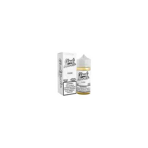 A 100ml Clear Cloud Nurdz 100ml bottle unflavored e-juice 70VG/30PG dilution base by Vape4Less.