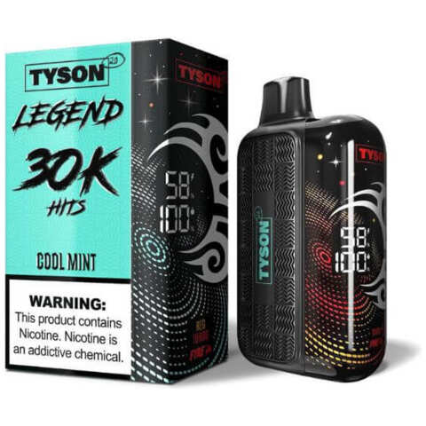 A 16ml Cool Mint Tyson 2.0 Legend 30K by Vape4Less.