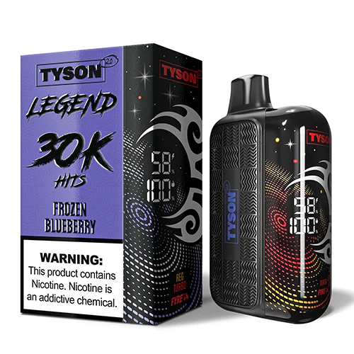 Frozen Blueberry Tyson 2.0 Legend 30K A 16ml Frozen Blueberry Tyson 2.0 Legend 30K disposable vape 30000 puffs sweet tart berry menthol icy flavor by Vape4Less.