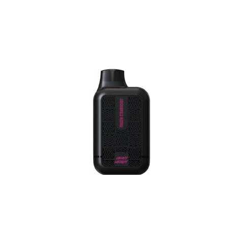 A 15ml Frozen Strawberry Tyson 2.0 Heavy Weight disposable vape with icy strawberry graphics and frosty background design. by Vape4Less.