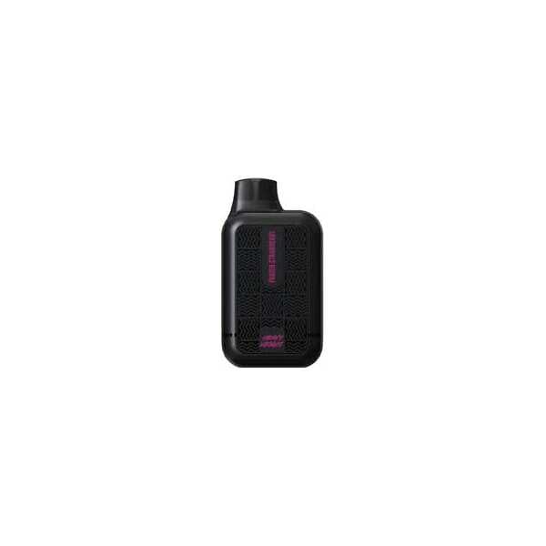 A 15ml Frozen Strawberry Tyson 2.0 Heavy Weight disposable vape with icy strawberry graphics and frosty background design. by Vape4Less.