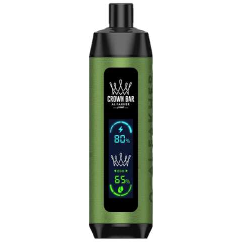 A Menthol Al Fakher Crown Bar 8000 Pro DTL disposable vape pure mint cooling by Vape4Less.