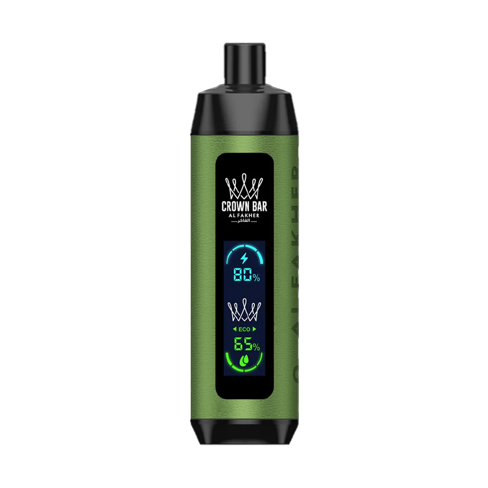 A Menthol Al Fakher Crown Bar 8000 Pro DTL disposable vape pure mint cooling by Vape4Less.