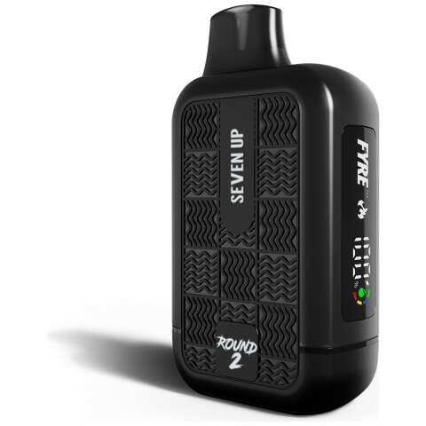 A 15ml Seven Up Tyson 2.0 Heavy Weight disposable vape with lemon and lime soda-inspired design on the body. by Vape4Less.