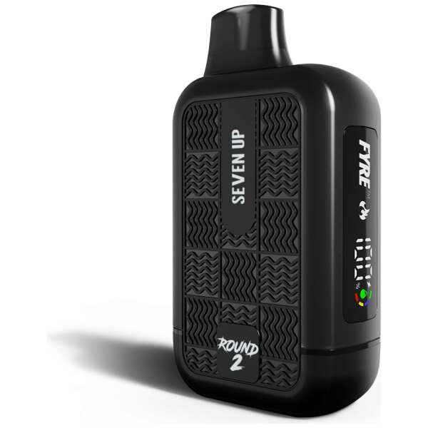 A 15ml Seven Up Tyson 2.0 Heavy Weight disposable vape with lemon and lime soda-inspired design on the body. by Vape4Less.