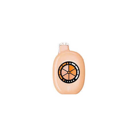 A 16ml Strawberry Guava UT 50K disposable vape with strawberry and guava fruit design and smart screen display. by Vape4Less.