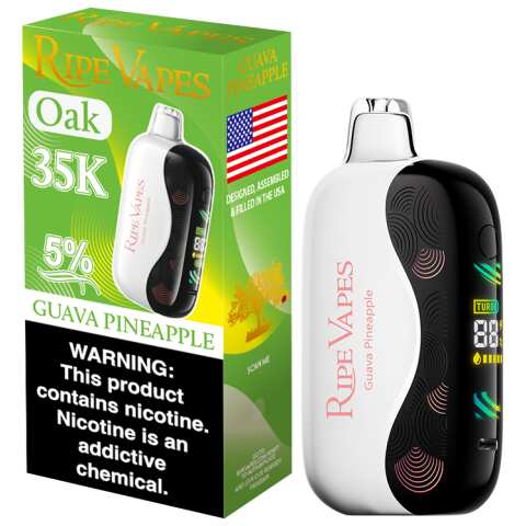 Guava Pineapple Ripe Vapes Oak 35K - Box by Vape4Less.