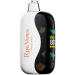 A 18ml Mango Oasis Ripe Vapes Oak 35K disposable vape with tropical mango-themed design. by Vape4Less.