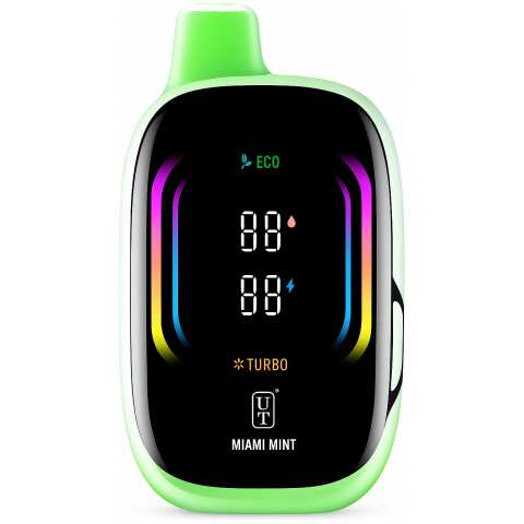 A Miami Mint Float Mello Pro 50K disposable vape by Vape4Less.