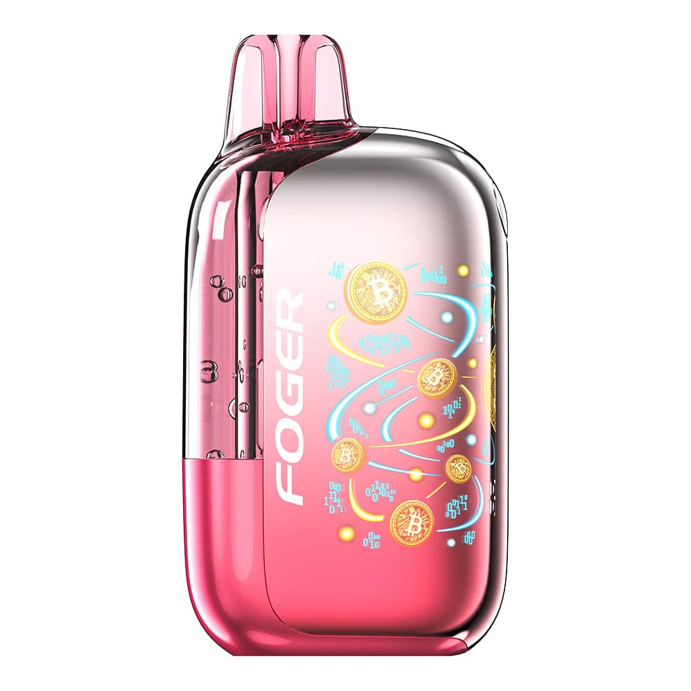 StrawberryBurstFogerBit35KDisposable_1024x A Sour Cherry Gush Foger Bit 35K disposable vape with sour cherry candy-themed artwork. by Vape4Less.