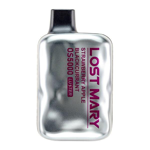 Strawberry Apple Blackcurrant Lost Mary OS5000 Luster A 13ml Strawberry Apple Blackcurrant Lost Mary OS5000 Luster disposable vape with strawberry, apple, and blackcurrant themed design. by Vape4Less.