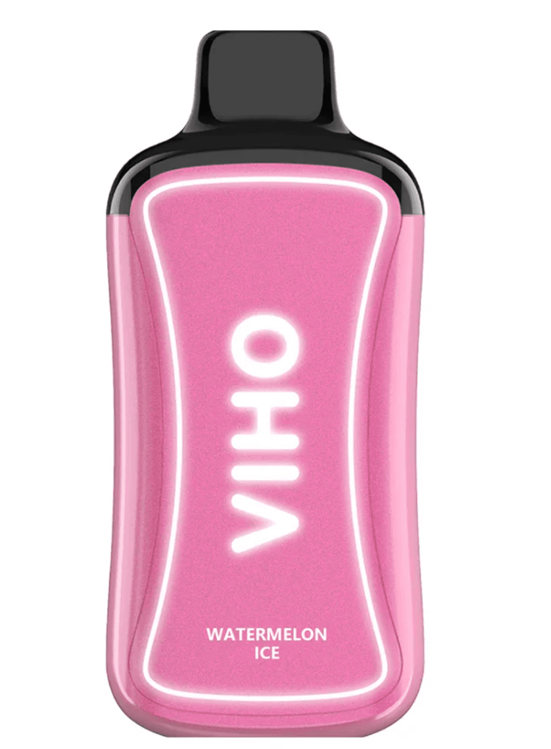 Watermelon Ice VIHO Supercharge ZERO Nicotine Vape A Watermelon Ice VIHO Supercharge ZERO Nicotine disposable vape with watermelon and ice-themed design. by Vape4Less.