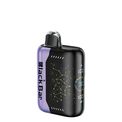 crazy cherry berry A 18ml Crazy Cherry Berry Black Bar Universe X disposable vape with cherry and mixed berry fruit graphics on the device. by Vape4Less.