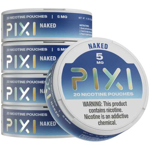 Naked Pixi nicotine pouches can 5mg - 1 roll