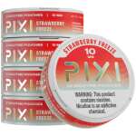 Strawberry Freeze Pixi nicotine pouches can 10mg 5 packs by Vape4Less.