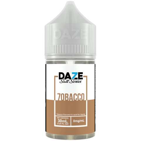 A 30ml bottle of 7obacco Dazetobacco flavoredotine e liquid by Vape4Less.