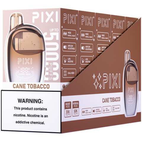 Cane Tobacco Pixi 50K Disposable Vape Package by Vape4Less.