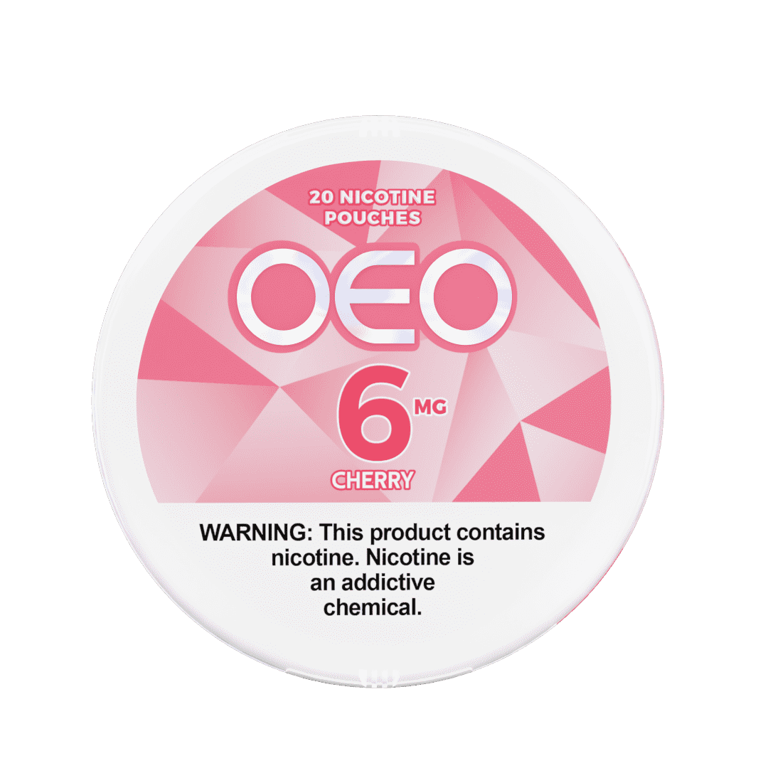 Cherry-6MG A Cherry OEO nicotine pouches can by Vape4Less.