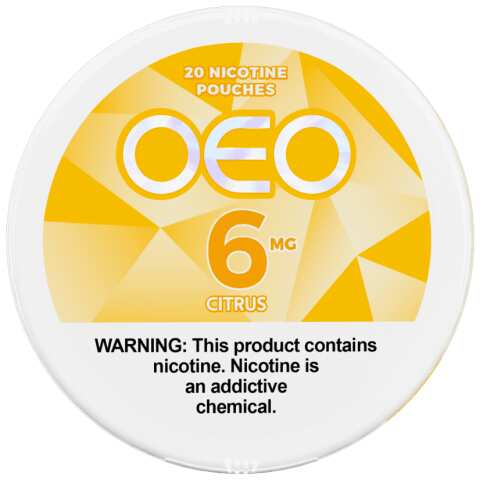 A Citrus OEO Nicotine Pouches by Vape4Less.