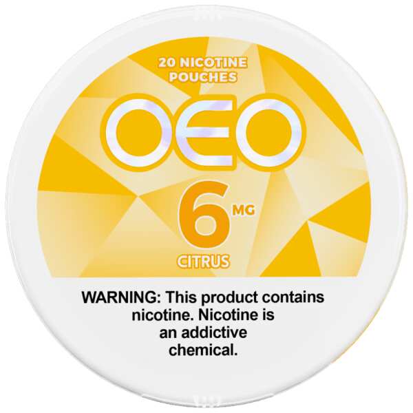 A Citrus OEO Nicotine Pouches by Vape4Less.