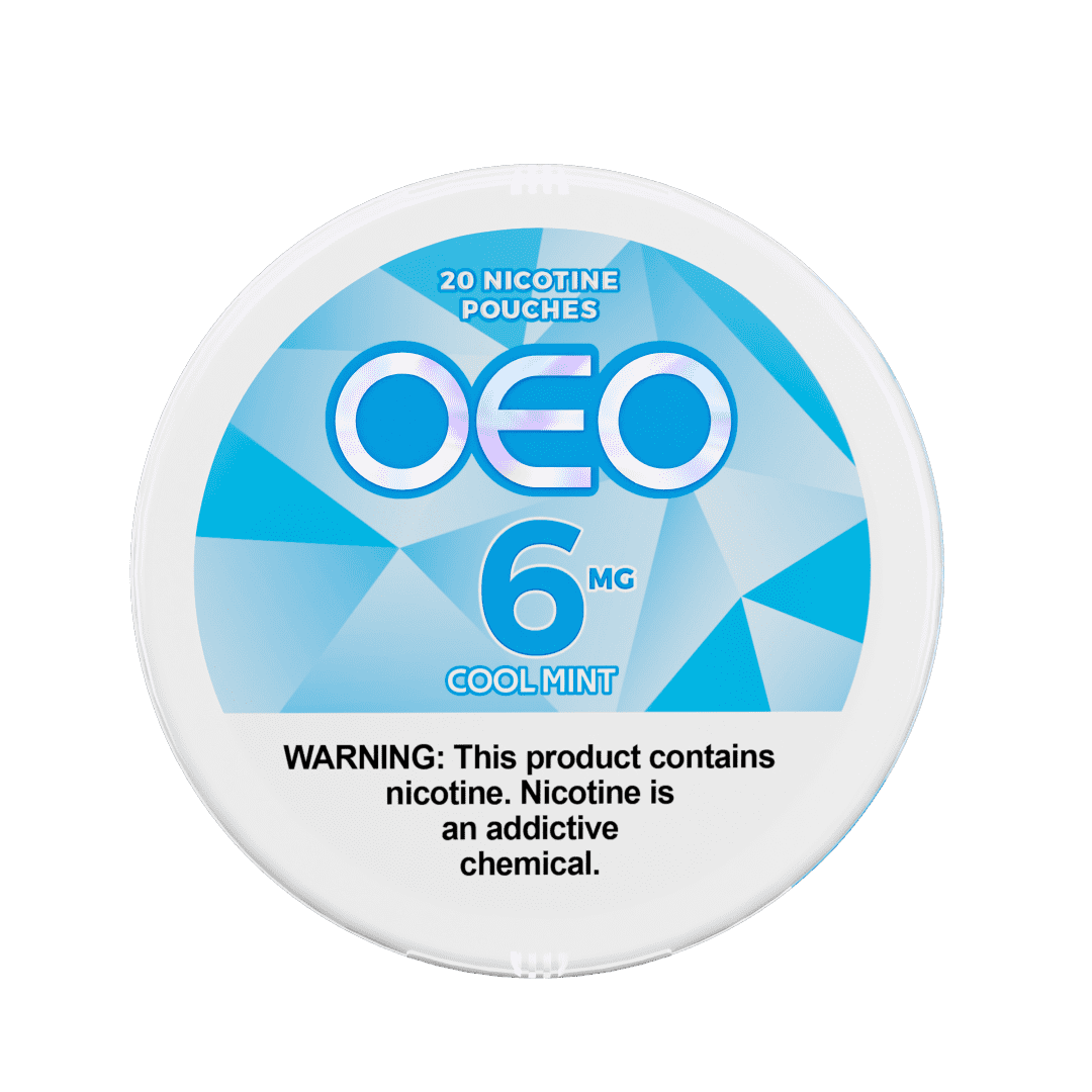 Cool Mint-6MG A Cool Mint OEO nicotine pouches can by Vape4Less.