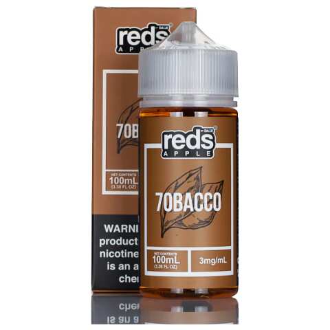 A 100ml bottle of 7obacco Daze 100ml tobacco flavored freebase e liquid by Vape4Less.