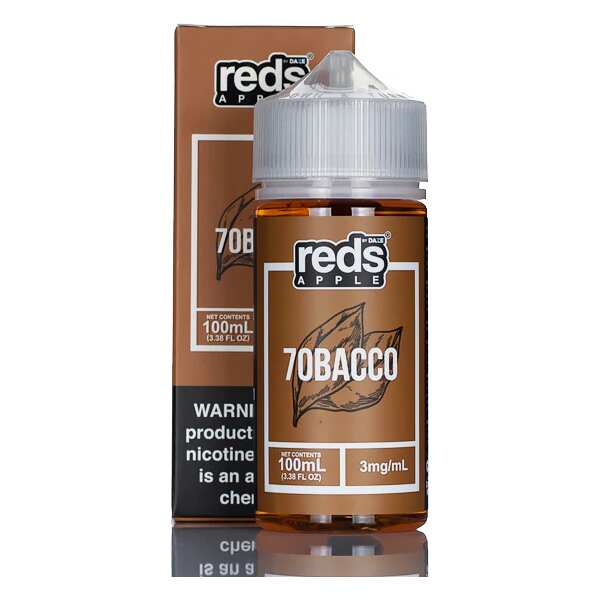 A 100ml bottle of 7obacco Daze 100ml tobacco flavored freebase e liquid by Vape4Less.