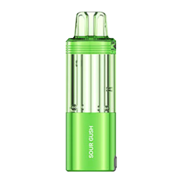 A Sour Gush Foger Switch Pro Pod 30K DESCRIPTION Flavor: The Sour Gush Foger Switch Pro pod 30K delivers a tangy explosion of fruity candy flavor with a sour edge, perfect for fans of bold and playful vapes. This rechargeable disposable device offers up to 30,000 puffs with dual mesh coil technology, USB-C charging, and a smart display for real-time performance tracking by Vape4Less.
