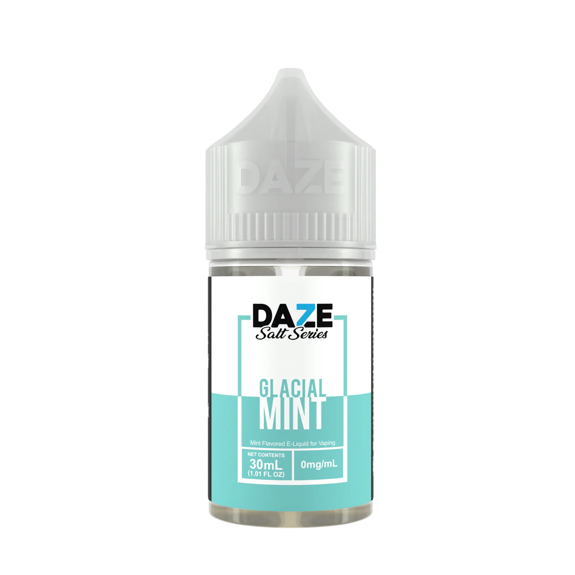 A 30ml bottle of Glacial Mint Dazemint flavoredotine e liquid by Vape4Less.