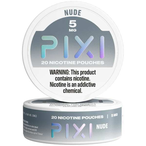 Nude Pixi nicotine pouches can 5mg - 1 roll