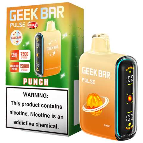A 16ml Punch Geek Bar Pulse disposable vape by Vape4Less.