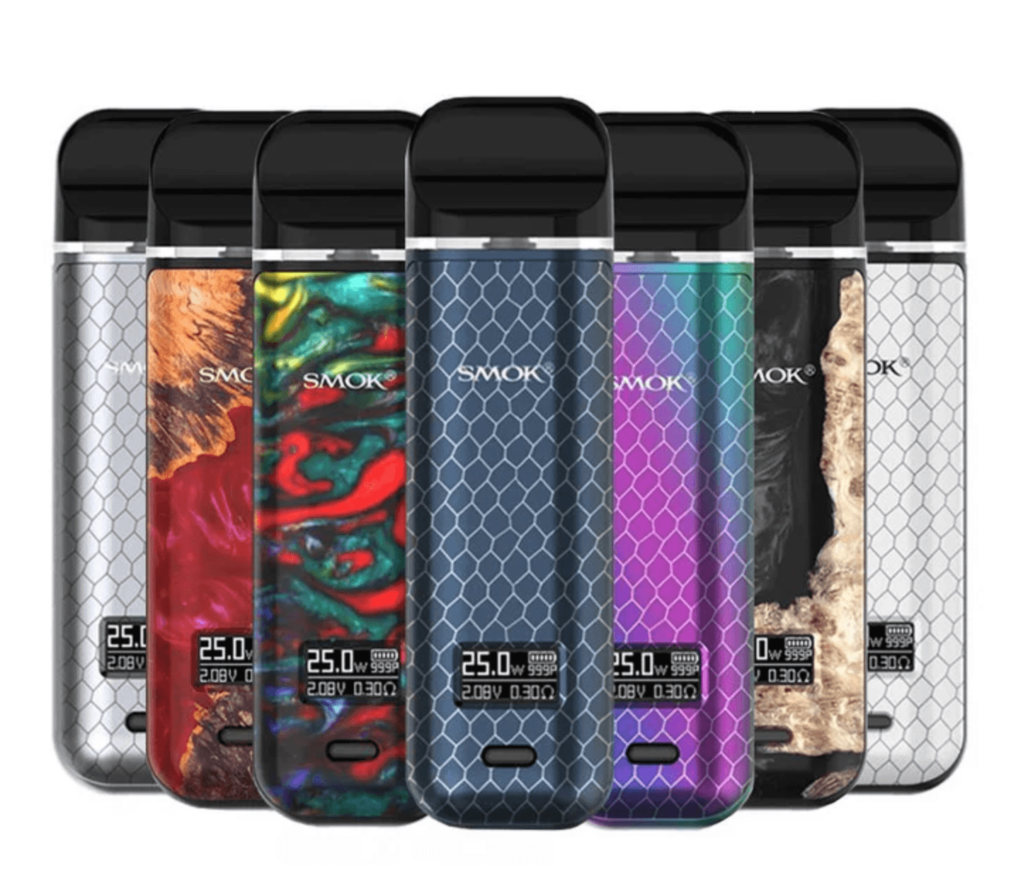 A 2ml SMOK Novo X Pod System device by Vape4Less.