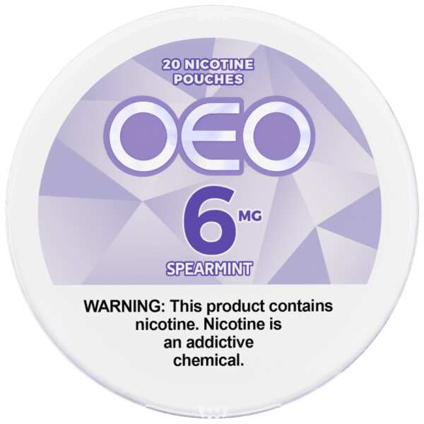 A Spearmint OEO Nicotine Pouches by Vape4Less.